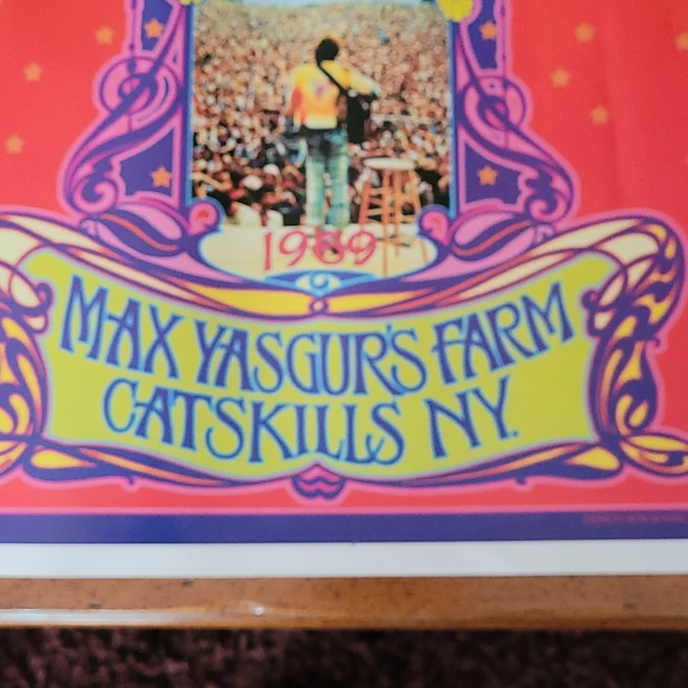 WOODSTOCK, 1969, Poster 24 x 17 1/2, Replica, EUC, not framed. - Picture 5 of 8